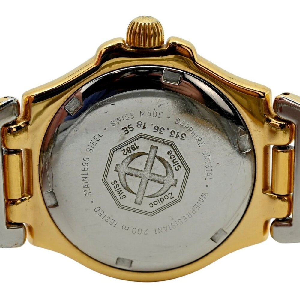 Zodiac 35mm Men's Professional Gold Dot Gold Plated Dress Watch- 313.36.18! - Picture 9 of 9